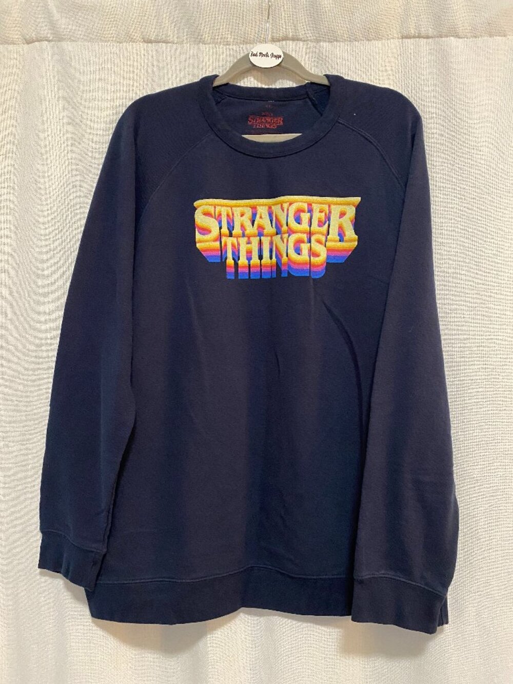 Stranger Things Officially Licensed Exhibition Logo Merch Sweatshirt XXL